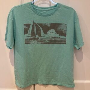 American Eagle teal shirt